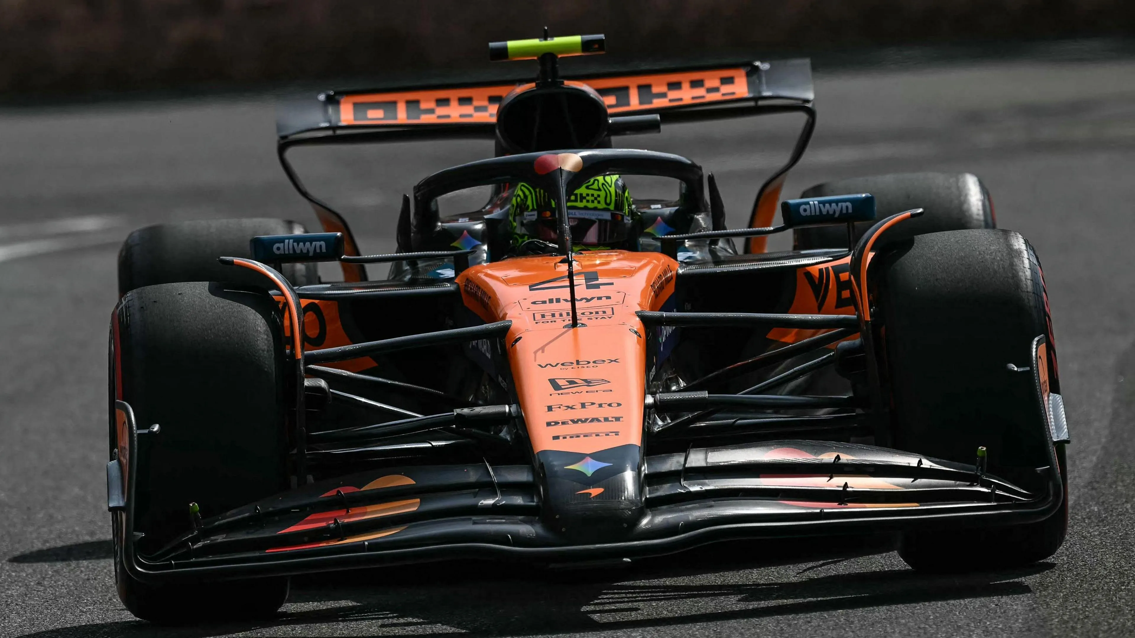 Lando Norris Leads Piastri in Azerbaijan Practice